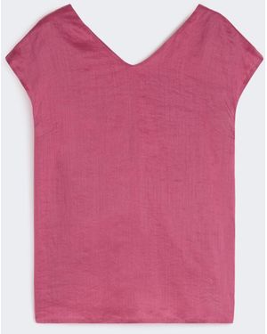 Max Mara Ramie Canvas Blouse - Pink