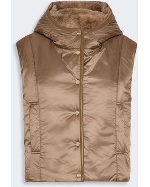 Max Mara Reversible Gilet - Natural