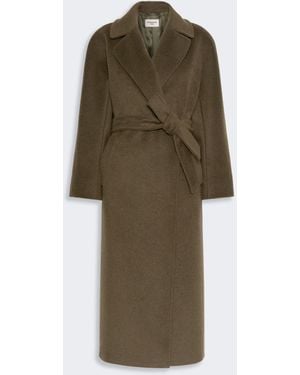 Max Mara Wool And Alpaca Teddy Coat - Green