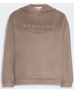 Max Mara Jersey Hooded Sweatshirt - Brown