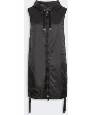 Max Mara Water-Repellent Canvas Gilet - Black