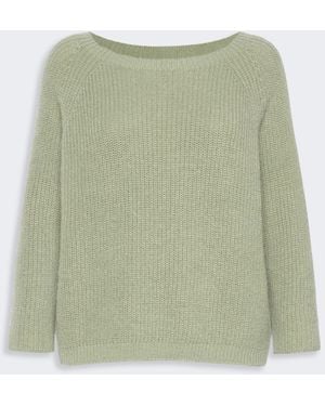 Max Mara Mohair Blend Knit Sweater - Green