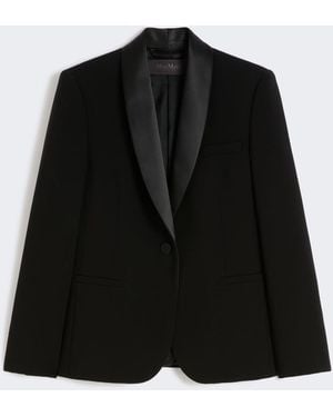 Max Mara Cady Tuxedo Jacket - Black