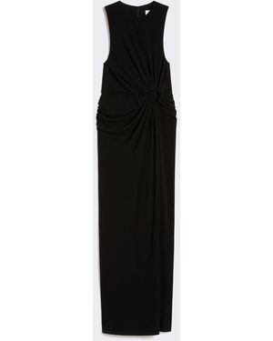 Max Mara Sleeveless Stretch Jersey Dress - Black