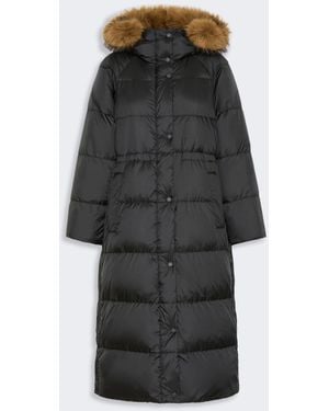 Max Mara Long Reversible Down Jacket - Black