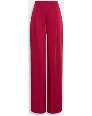 Max Mara Envers Satin Palazzo Pants - Red