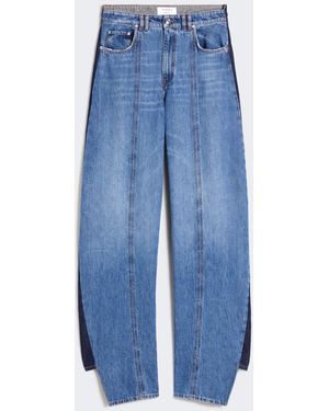 Max Mara Low-Rise 5-Pocket Pants - Blue