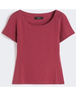 Max Mara Fitted Jersey Top - Pink