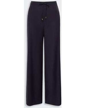 Max Mara Light Woolen Cloth Pants - Blue