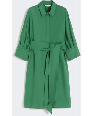 Max Mara Cotton Shirt Dress - Green