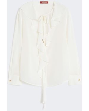 Max Mara Ruffled Blouse - White