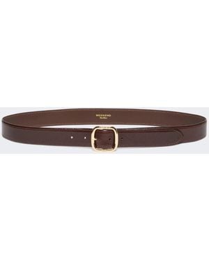 Max Mara Leather Belt - White