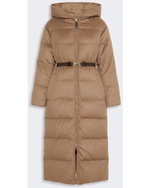 Max Mara Long Reversible Puffer - Natural
