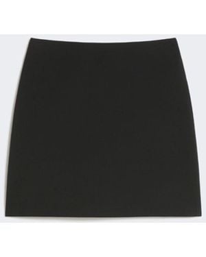 Max Mara Stretch Gabardine Mini Skirt - Black