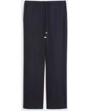 Max Mara Wool Gabardine Pants - Blue