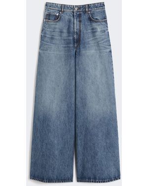 Max Mara Oversized Low-Waisted Jeans - Blue