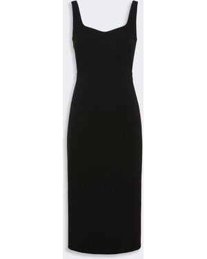 Max Mara Technical Cady Princess Dress - Black