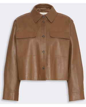 Max Mara Nappa Leather Jacket - Brown