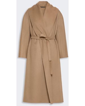 Max Mara Reversible Foulard Coat - Natural