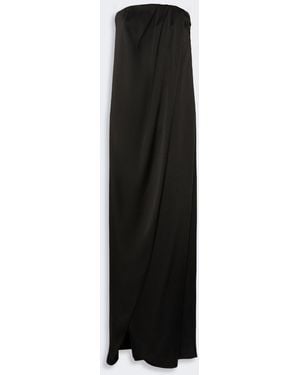 Max Mara Envers Satin Bustier Dress - Black