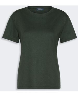 Max Mara Cotton And Modal Jersey T-Shirt - Green