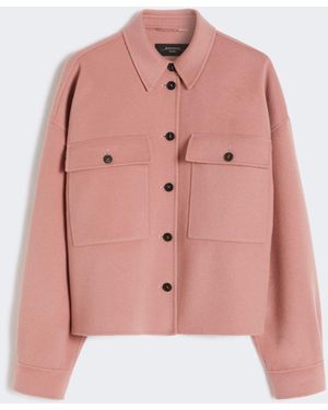 Max Mara Double-Faced Wool-Blend Jacket - Pink