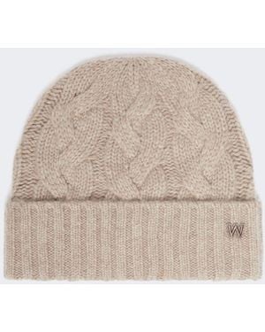 Max Mara Cashmere Beanie Hat - Natural