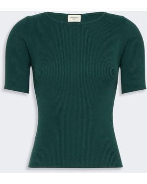 Max Mara Slim-Fit Stretch Viscose Sweater - Green