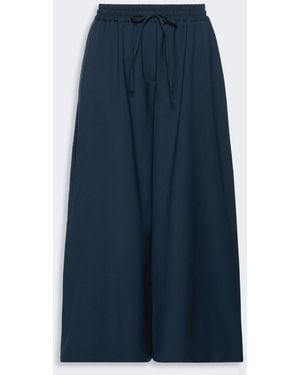 Max Mara Stretch Wool Sweatpants - Blue