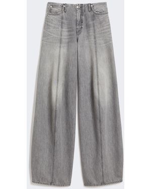 Max Mara Oversized Denim Pants - Gray