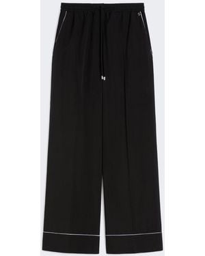Max Mara Satin Sweatpants - Black