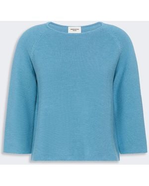 Max Mara Cotton Yarn Sweater - Blue