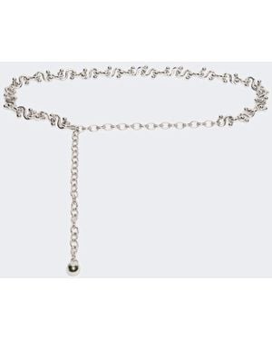 Max Mara Metal Belt - White