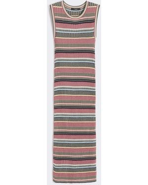 Weekend by Maxmara Viscose Yarn Midi Dress - White