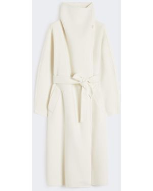 Max Mara Cashmere Robe Coat - White