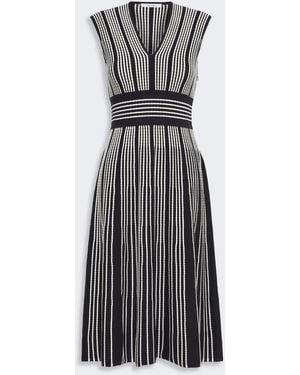 Max Mara Sleeveless Viscose Yarn Dress - Multicolor