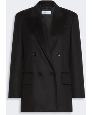 Max Mara Zibeline Camel Olimpia Jacket - Black