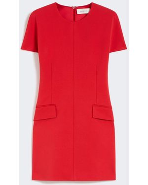 Max Mara Jersey Hourglass Dress - Red