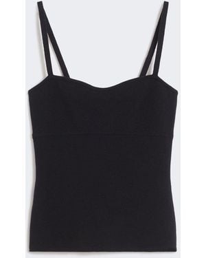 Max Mara Wool-Knit Top - Black