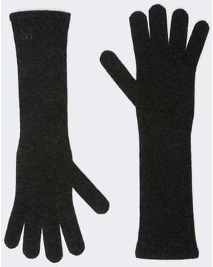 Max Mara Long Cashmere Gloves - Black
