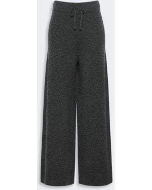 Max Mara Wool And Cashmere Yarn Pants - Gray