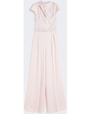 Max Mara Envers Satin Jumpsuit - Pink