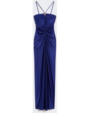 Max Mara Viscose Jersey Dress - Blue