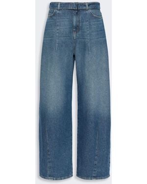 Max Mara Wide-Fit Cotton Denim Jeans - Blue
