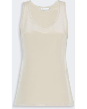 Max Mara Silk Crepe De Chine Top - White