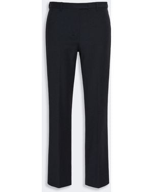 Max Mara Stretch Cotton-Blend Pants - Blue