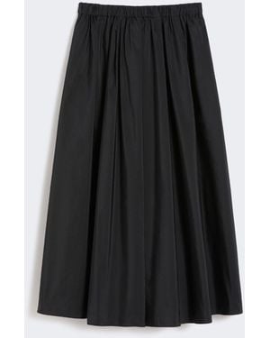 Max Mara Long Taffeta Skirt - Black