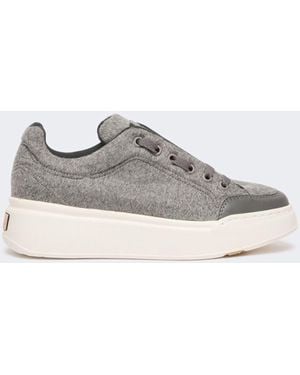 Max Mara Water-Repellent Cashmere Sneakers - White