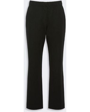 Max Mara Milano-Knit Jersey Pants - Black