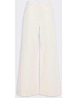 Max Mara Cotton Bull Denim Jeans - White